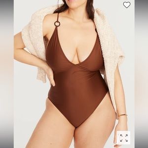 JCrew O-ring V-neck one piece
